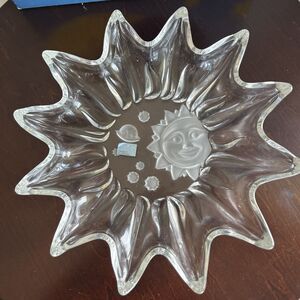 Vintage Studio Nova Sun Crystal Platter Heaven’s Gate 14"  NOS Made in W Germany